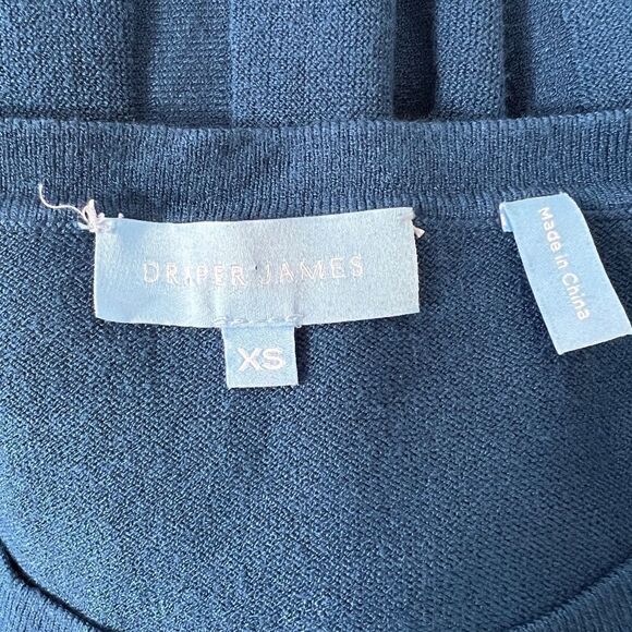 Draper James Short Sleeve Blue Sweater Dress Size XS - Picture 4 of 4